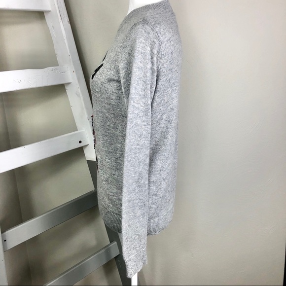 H&M Gangasta Wrapper Sequin Pug Ugly Xmas Sweater - Picture 4 of 10